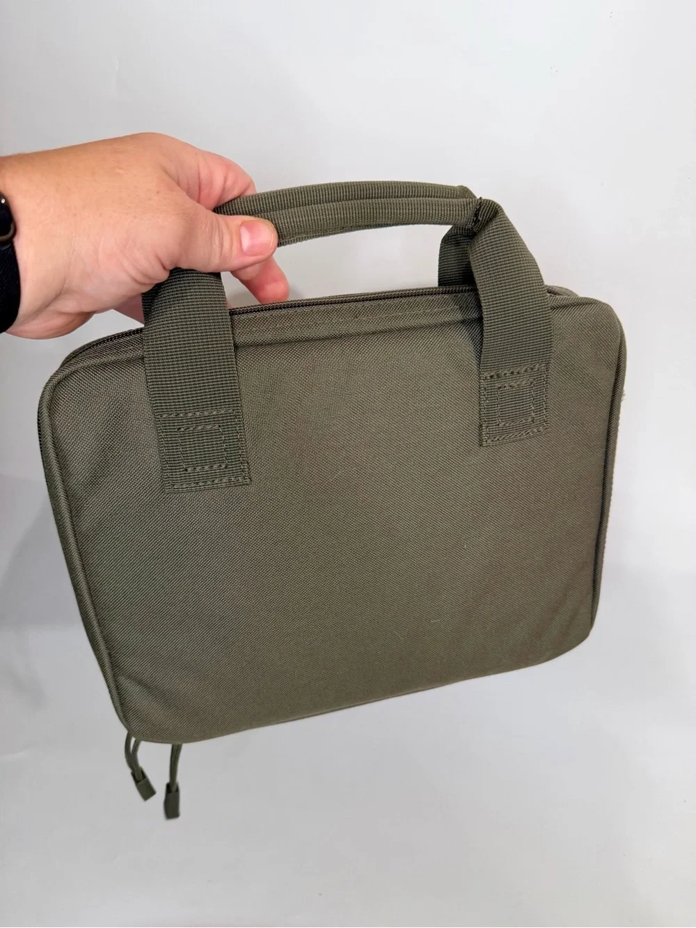 5.11 Single Pistol Case, Ranger Green 9”H x 12”L x 3” Deep Range Bag Full Zip